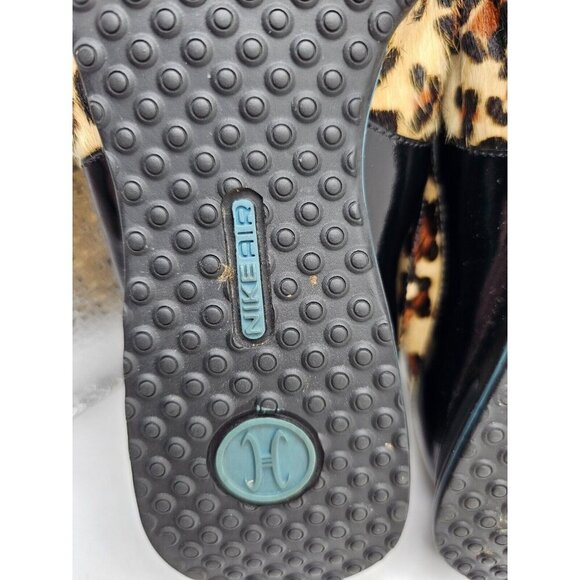 Women's Cole Haan Bria Leopard Print Casual Sneakers Size 7B NikeAir Calf Hair - Picture 5 of 6